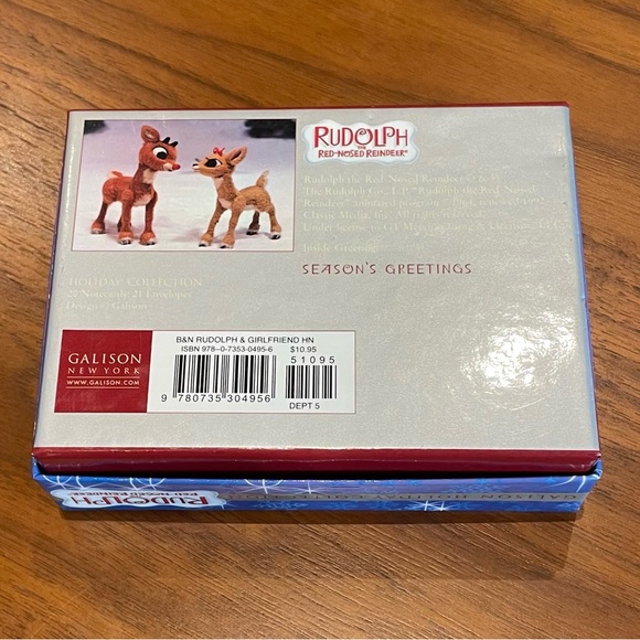 Vintage Rudolph the Red Nose Reindeer holiday cards. Galison 1992: New - Picture 9 of 14